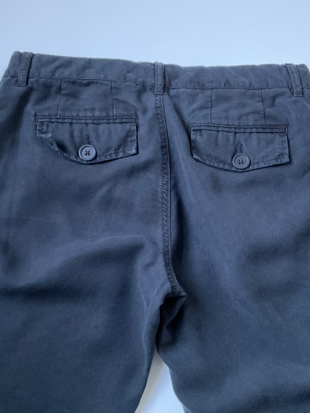 Gap Womens Cropped Pants Sz 4 Black Utility Modern Clean Girl Streetwear Chino - Picture 11 of 13